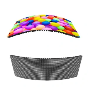 Flexible P2.5 LED module for curved displays